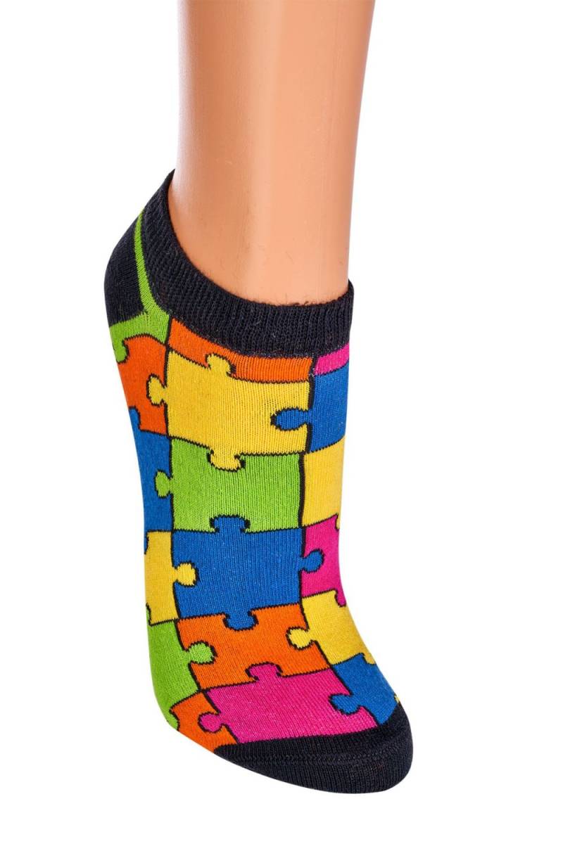 Socks4Fun Puzzlesocken - 2 Paare - 36-41 Füßlinge von socks4fun