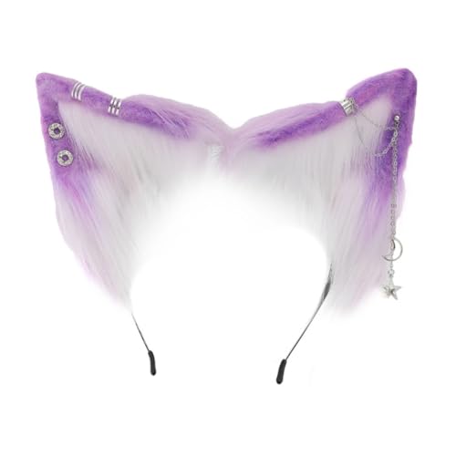 Cartoon Füchse Ohrform Haarreif mit Legierung Ohrring Dekor Halter Cosplay Party Kopfbedeckung für Jugendliche Cartoon Füchse Ohrform Haarreif mit Legierung Ohrring Dekor Halter Cosplay Party Kopfbedeckung für Jugendliche von sodeber