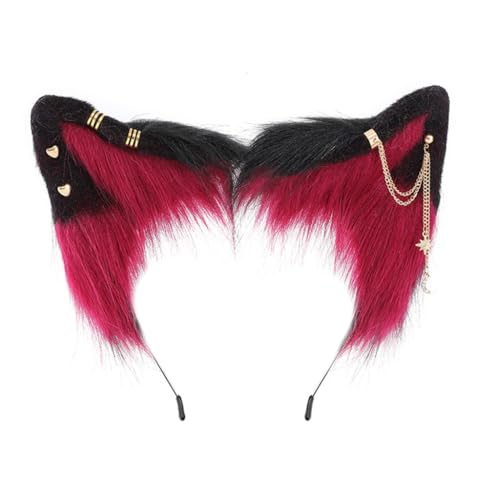 Cartoon Füchse Ohrform Haarreif mit Legierung Ohrring Dekor Halter Cosplay Party Kopfbedeckung für Jugendliche Cartoon Füchse Ohrform Haarreif mit Legierung Ohrring Dekor Halter Cosplay Party Kopfbedeckung für Jugendliche von sodeber
