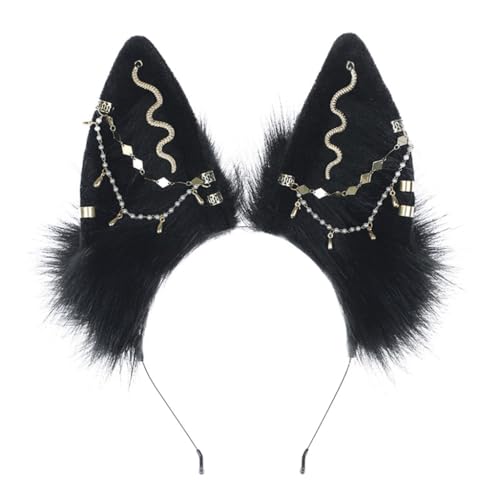 Cosplay Fuchs Ohr Haarband mit Legierung Ohrring Frau Teenager Stirnband für Film-Enthusiasten Anime-Thema Cosplay Fuchs Ohr Haarband mit Legierung Ohrring Frau Teenager Stirnband für Film-Enthusiasten Anime-Thema von sodeber