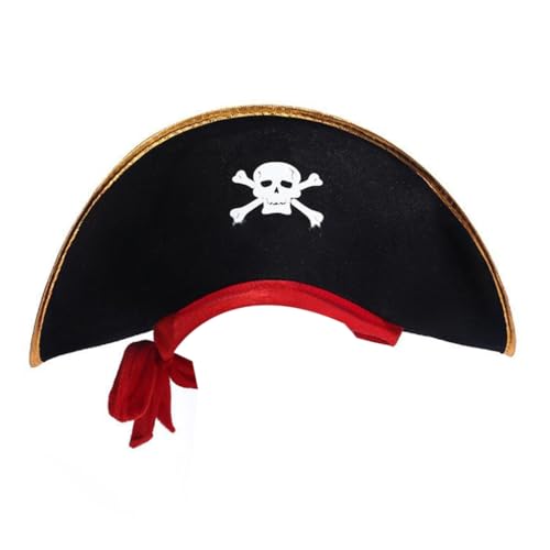 Cosplay-Kapitänshut für Damen und Herren, Halloween-Kostüm, Trikorn, Pirat, Bühnenauftritte Cosplay-Kapitänshut für Damen und Herren, Halloween-Kostüm, Trikorn, Pirat, Bühnenauftritte von sodeber