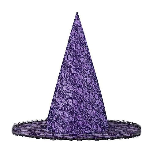 Halloween-Hexen-Zauberer-Hut, Karneval, Party, Kopfbedeckung mit Lametta-Tuch, Teufel, Cosplay, Requisiten für Erwachsene, Frauen, Männer Halloween-Hexen-Zauberer-Hut, Karneval, Party, Kopfbedeckung mit Lametta-Tuch, Teufel, Cosplay, Requisiten für Erwachsene, Frauen, Männer von sodeber