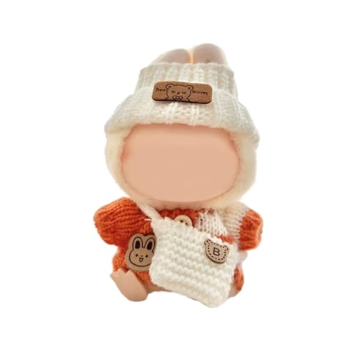 Handgefertigtes Häkeloutfit für 17 cm große Puppe, inklusive Pullovermütze und Tasche für Rollenspiel-Puppen, 3-teilig Handgefertigtes Häkeloutfit für 17 cm große Puppe, inklusive Pullovermütze und Tasche für Rollenspiel-Puppen, 3-teilig von sodeber