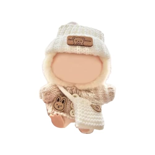 Handgefertigtes Häkeloutfit für 17 cm große Puppe, inklusive Pullovermütze und Tasche für Rollenspiel-Puppen, 3-teilig Handgefertigtes Häkeloutfit für 17 cm große Puppe, inklusive Pullovermütze und Tasche für Rollenspiel-Puppen, 3-teilig von sodeber