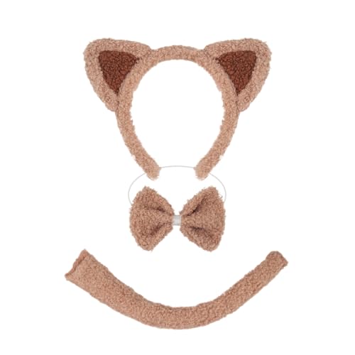 Katzenkostüm-Zubehör-Set, Ohren, Stirnband, Schwanz, Fliege, Kostüme, Kinder, Kleinkinder Katzenkostüm-Zubehör-Set, Ohren, Stirnband, Schwanz, Fliege, Kostüme, Kinder, Kleinkinder von sodeber