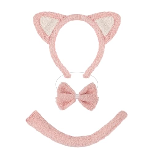 Katzenkostüm-Zubehör-Set, Ohren, Stirnband, Schwanz, Fliege, Kostüme, Kinder, Kleinkinder Katzenkostüm-Zubehör-Set, Ohren, Stirnband, Schwanz, Fliege, Kostüme, Kinder, Kleinkinder von sodeber