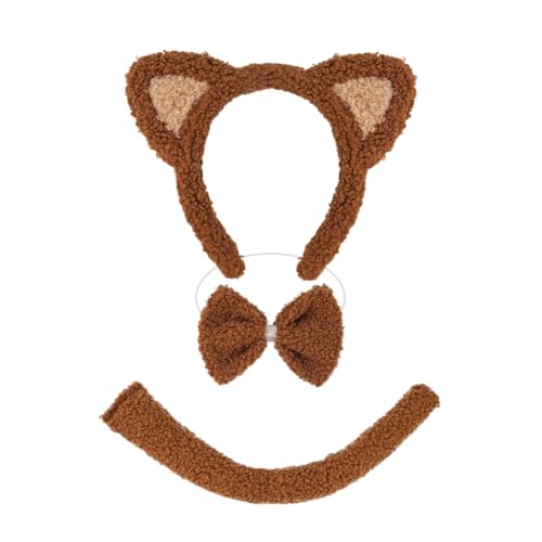 Katzenkostüm-Zubehör-Set, Ohren, Stirnband, Schwanz, Fliege, Kostüme, Kinder, Kleinkinder Katzenkostüm-Zubehör-Set, Ohren, Stirnband, Schwanz, Fliege, Kostüme, Kinder, Kleinkinder von sodeber