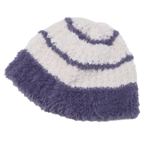 Pelzmütze, gestreift, gehäkelt, für Damen, Herren, Cosplay, Bild-Requisiten, Halloween-Zubehör, Eimer Pelzmütze, gestreift, gehäkelt, für Damen, Herren, Cosplay, Bild-Requisiten, Halloween-Zubehör, Eimer von sodeber