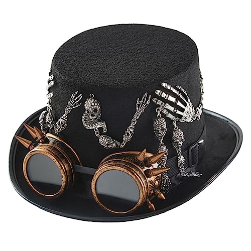 Steampunk Zylinder mit Brille Time Accessories Bowler Steampunk Zylinder mit Brille Time Accessories Bowler von sodeber