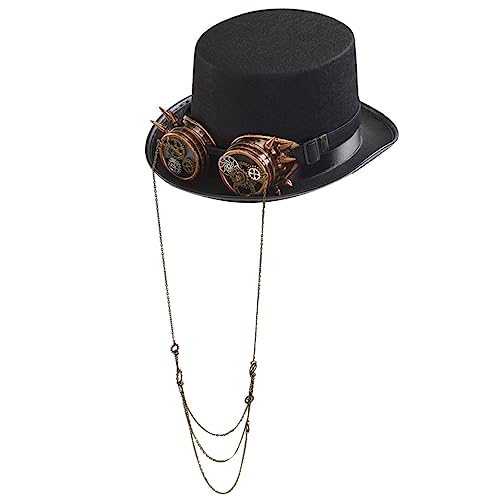 Steampunk Zylinder mit Brille Time Accessories Bowler Steampunk Zylinder mit Brille Time Accessories Bowler von sodeber