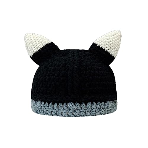 Strickmütze, Halloween, Monster, Teufel, Wintermütze, Strickmütze, Foto-Requisiten für Teenager, Erwachsene, Damen, Herren Strickmütze, Halloween, Monster, Teufel, Wintermütze, Strickmütze, Foto-Requisiten für Teenager, Erwachsene, Damen, Herren von sodeber