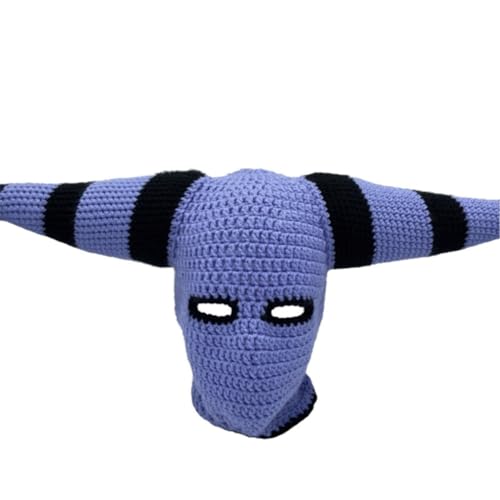 Teufelshorn, Wintermütze für Erwachsene, handgewebt, Neuheit, Party, Mädchen, Jungen, Strick, cooles Zubehör, gestrickt von sodeber