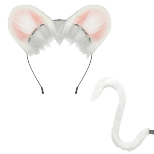 Tier-Cosplay-Kostüm, Kunstpelze, Katzen, Füchse, Wolf, pelziger Schwanz und Ohr, Stirnband, Halloween-Party, Kostüm, Zubehör, Tier-Cosplay-Kostüme für Damen und Herren Tier-Cosplay-Kostüm, Kunstpelze, Katzen, Füchse, Wolf, pelziger Schwanz und Ohr, Stirnband, Halloween-Party, Kostüm, Zubehör, Tier-Cosplay-Kostüme für Damen und Herren von sodeber