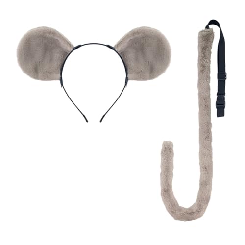 sodeber 1/2/3 Kostümzubehör-Set, Ohren, Stirnband, Schwanz, Tutus, Rock, Set, Kinder, Mädchen, Tierkostüme von sodeber
