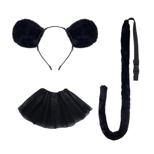 sodeber 1/2/3 Kostümzubehör-Set, Ohren, Stirnband, Schwanz, Tutus, Rock, Set, Kinder, Mädchen, Tierkostüme sodeber 1/2/3 Kostümzubehör-Set, Ohren, Stirnband, Schwanz, Tutus, Rock, Set, Kinder, Mädchen, Tierkostüme von sodeber