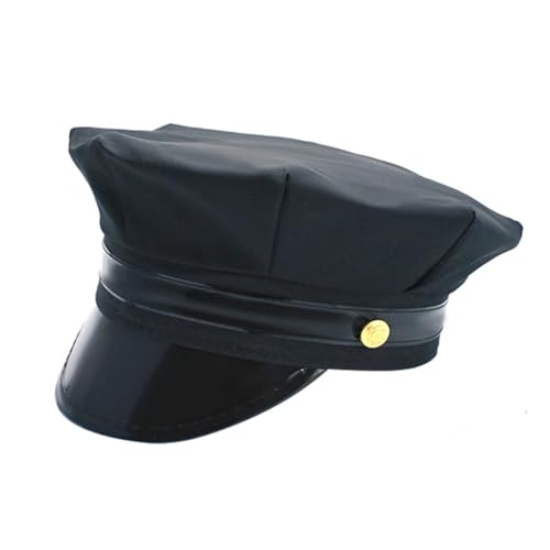 sodeber Anspruchsvoller Militärstil, achteckiger Hut, leicht, Cosplay-Zubehör, bequeme Kopfbedeckung für Kostüme von sodeber