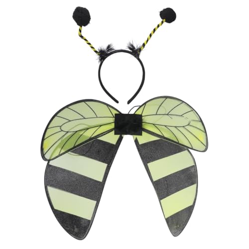 sodeber Bienen-Flügel mit Stirnband, Kostüm, Kinder, Schmetterling, Halloween, für Mädchen von sodeber