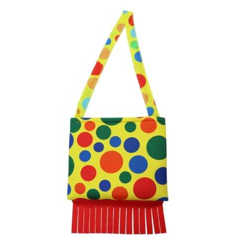 sodeber Clown-Kostüm-Set für Erwachsene, Zubehör, Kleidung, Perücken, Tasche, Schuhe von sodeber