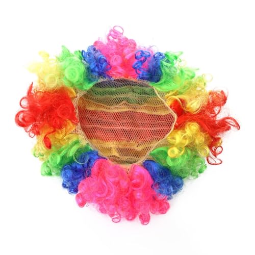 sodeber Clown-Kostüm-Set für Erwachsene, Zubehör, Kleidung, Perücken, Tasche, Schuhe von sodeber