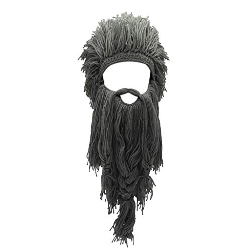 sodeber Cosplay Barbar-Bart Weihnachtsdekorationen für Erwachsene, Unisex, lustig, wiederverwendbar, Hut für Party von sodeber