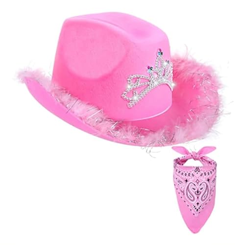 sodeber Cowboyhut Brille Bandana Damen Junggesellinnenabschied Kostüm Braut Cowgirl Dress Up sodeber Cowboyhut Brille Bandana Damen Junggesellinnenabschied Kostüm Braut Cowgirl Dress Up von sodeber