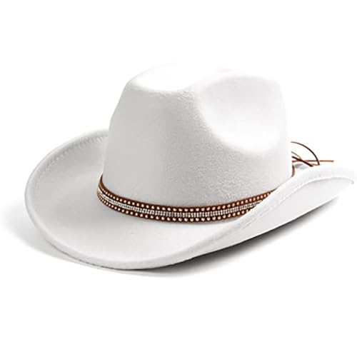 sodeber Cowboyhut mit breiter Krempe, Ritter für Disco, Haus, Cocktailpartys, Urlaub, einfacher Komiker, Schauspieler, Cowgirl von sodeber