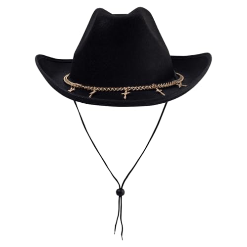 sodeber Cowboyhut mit breiter Krempe, Ritter für Disco, Haus, Cocktailpartys, Urlaub, einfacher Komiker, Schauspieler mit von sodeber