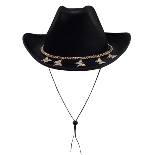 sodeber Cowboyhut mit breiter Krempe, Ritter für Junggesellinnenabschiede, Musikfestival, vielseitige Club-Bühne, Foto-Requisiten von sodeber