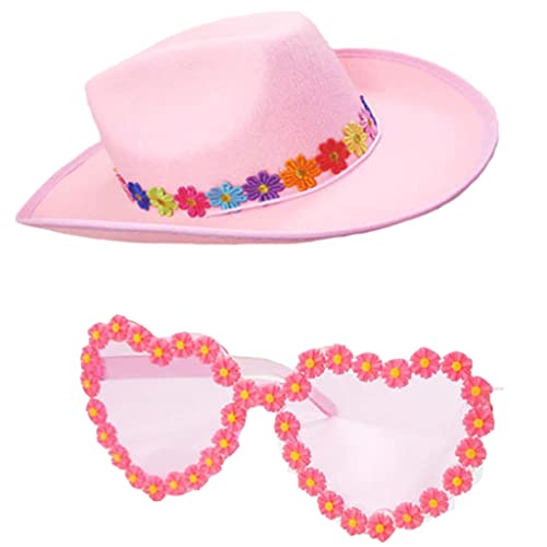 sodeber Damenkostüm-Hut, Western-Cowgirl, breite Krempe, Schal, Mode, Musik, Festival, Cowboy-Hüte, Party-Requisiten, Cowb sodeber Damenkostüm-Hut, Western-Cowgirl, breite Krempe, Schal, Mode, Musik, Festival, Cowboy-Hüte, Party-Requisiten, Cowb von sodeber
