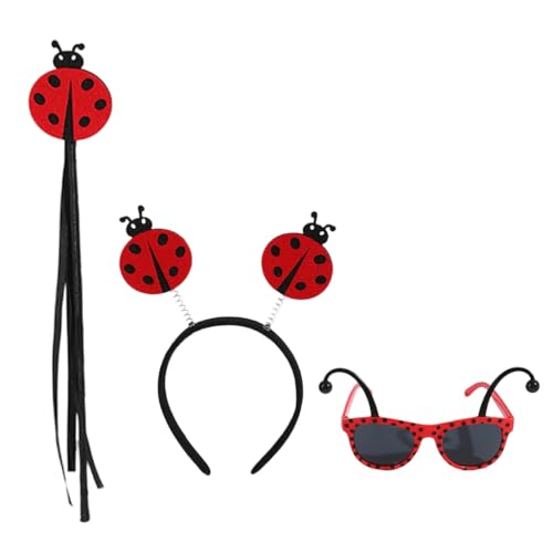 sodeber Damenkostüm-Zubehör, Brille, Stirnband, Feen-Zauberstab für Halloween, Verkleidungen, Cospl sodeber Damenkostüm-Zubehör, Brille, Stirnband, Feen-Zauberstab für Halloween, Verkleidungen, Cospl von sodeber