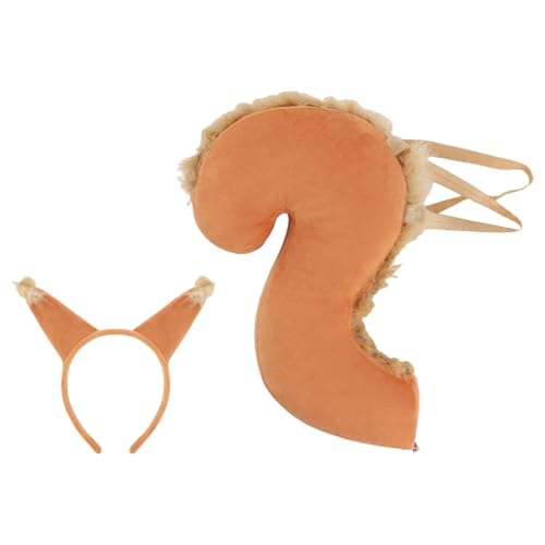 sodeber Eichhörnchen-Kostüm-Set, Ohren und Schwanz, für Halloween, Cosplay, Kostüm-Set sodeber Eichhörnchen-Kostüm-Set, Ohren und Schwanz, für Halloween, Cosplay, Kostüm-Set von sodeber