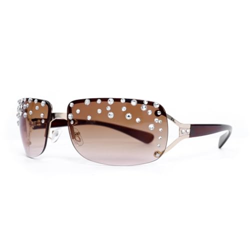 sodeber Elegante randlose Strass-Schattierungen, trendige Brille für Reisen, Bühne, Musik, Festival, Foto-Requisiten sodeber Elegante randlose Strass-Schattierungen, trendige Brille für Reisen, Bühne, Musik, Festival, Foto-Requisiten von sodeber
