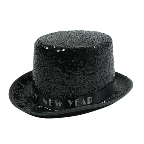 sodeber Eleganter Pailletten-Hut, Festlichkeiten, Event, trendig, tragbar, Neujahrs-Accessoire für und Themen sodeber Eleganter Pailletten-Hut, Festlichkeiten, Event, trendig, tragbar, Neujahrs-Accessoire für und Themen von sodeber