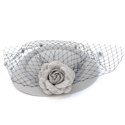 sodeber Eleganter Tüll-Fascinator für Damen, modischer Kopfschmuck, einzigartige Party-Kopfbedeckung, Haarteile, versch von sodeber