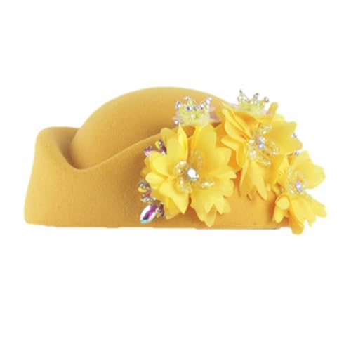 sodeber Fascinator Hut Wolle Kristall Blume Designs Stewardess für Cocktailparty 1920er Jahre Kostüm Zubehör sodeber Fascinator Hut Wolle Kristall Blume Designs Stewardess für Cocktailparty 1920er Jahre Kostüm Zubehör von sodeber