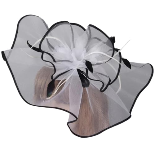 sodeber Fascinator mit Blume, Hut, Haarspange für Teeparty, Damen, Anstecknadel, Kopfschmuck, Themenparty, Kostüm, Kopfbedeckung sodeber Fascinator mit Blume, Hut, Haarspange für Teeparty, Damen, Anstecknadel, Kopfschmuck, Themenparty, Kostüm, Kopfbedeckung von sodeber