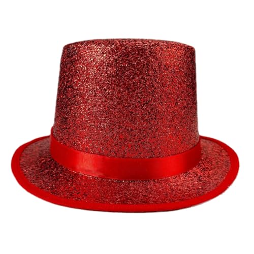 sodeber Glitzernder, großer Hut für Maskeraden, Party, Gentleman, Jazzy, mit Gürtel, Konzertkostüm für Erwachsene sodeber Glitzernder, großer Hut für Maskeraden, Party, Gentleman, Jazzy, mit Gürtel, Konzertkostüm für Erwachsene von sodeber