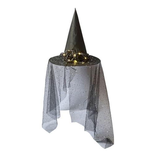 sodeber Glitzernder Hexenhut, zarte Pailletten, Hüte für Maskerade, Spinnennetz, Erwachsene, Cosplay-Kostüm-Zubehör sodeber Glitzernder Hexenhut, zarte Pailletten, Hüte für Maskerade, Spinnennetz, Erwachsene, Cosplay-Kostüm-Zubehör von sodeber