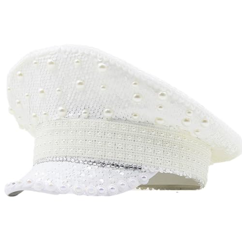 sodeber Hochzeit Braut Hut Erwachsene Pailletten Perle Karneval Party Kostüm Kapitän Teenager von sodeber