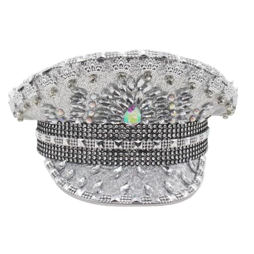 sodeber Hochzeit Braut Kapitän mit Dekorationen Frauen Weihnachten Halloween Party Hut Abschlussball Bühnenauftritte Milita sodeber Hochzeit Braut Kapitän mit Dekorationen Frauen Weihnachten Halloween Party Hut Abschlussball Bühnenauftritte Milita von sodeber