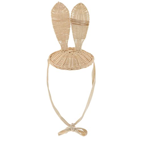 sodeber Hübscher dekorativer Kinderhut, handgewebt, Rattan, Cartoon-Mickeys-Schnürung, für den Urlaub sodeber Hübscher dekorativer Kinderhut, handgewebt, Rattan, Cartoon-Mickeys-Schnürung, für den Urlaub von sodeber