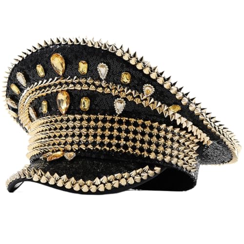 sodeber Jeweled Captain Hat Heavy Crystal Sailors Surprise Girl Boys Party For Carnivals Music Festival sodeber Jeweled Captain Hat Heavy Crystal Sailors Surprise Girl Boys Party For Carnivals Music Festival von sodeber