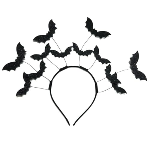 sodeber Karnevals-Pflege-Kopfschmuck, Horror-Thema, Unisex, Fledermaus-Kopfbedeckung für Damen und Herren sodeber Karnevals-Pflege-Kopfschmuck, Horror-Thema, Unisex, Fledermaus-Kopfbedeckung für Damen und Herren von sodeber