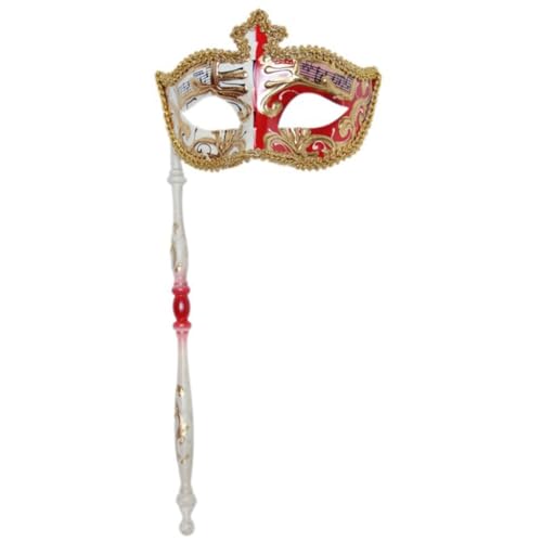 sodeber Karnevalsmaskerade mit Stab, Venezianer, Retro-Musiknote, Karneval, Halloween-Kostüm von sodeber