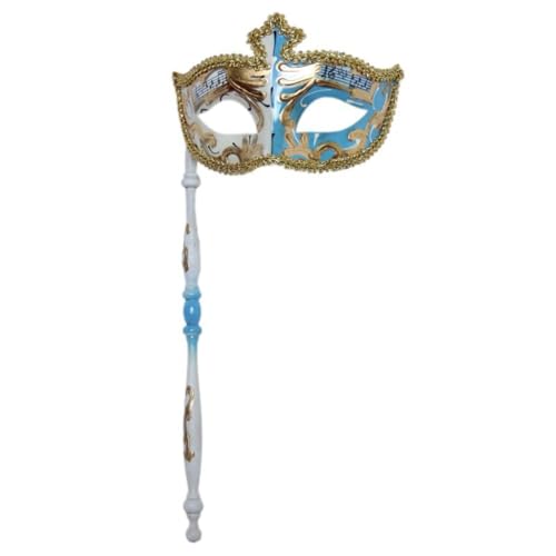 sodeber Karnevalsmaskerade mit Stab, Venezianer, Retro-Musiknote, Karneval, Halloween-Kostüm von sodeber