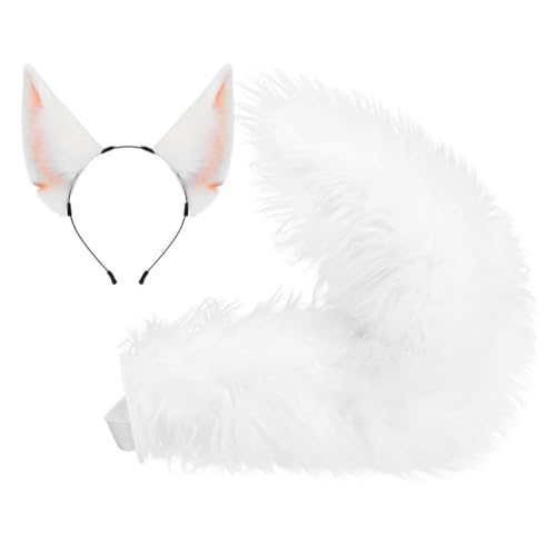 sodeber Katzenohren und Wolfsfüchse Tierschwanz Halloween Cosplay Kostüm Kunstpelze Haarspange Kopfschmuck mit sodeber Katzenohren und Wolfsfüchse Tierschwanz Halloween Cosplay Kostüm Kunstpelze Haarspange Kopfschmuck mit von sodeber