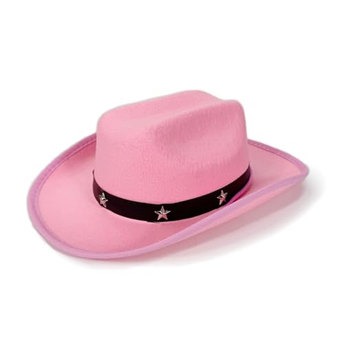 sodeber Kinder Westernhut mit Sternnieten, verstellbarer Riemen, für Kinder von 3–12 Jahren, Outdoor- und Partykleidung von sodeber