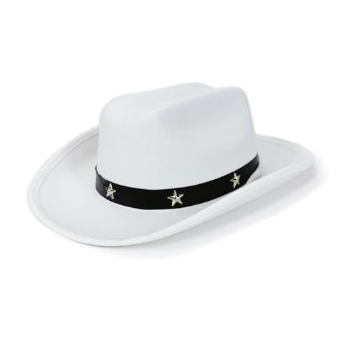 sodeber Kinder Westernhut mit Sternnieten, verstellbarer Riemen, für Kinder von 3–12 Jahren, Outdoor- und Partykleidung von sodeber