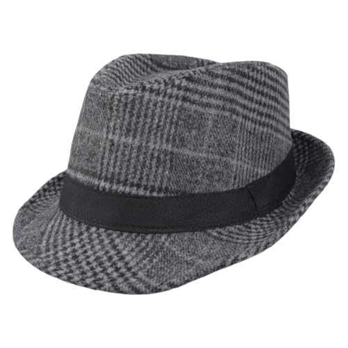 sodeber Klassischer Fedora-Hut, passend für Herren und Damen, beliebte Hüte, Party, Gentleman, lässig, Top, Motorhaube, Cosplay sodeber Klassischer Fedora-Hut, passend für Herren und Damen, beliebte Hüte, Party, Gentleman, lässig, Top, Motorhaube, Cosplay von sodeber