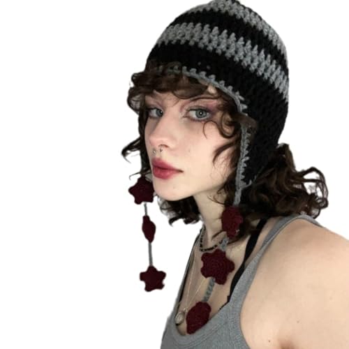 sodeber Mädchen Cartoon Regenbogen Gestreifte Strickmütze Party Foto Requisiten Hot Slouchy Stricken Häkeln Hüte für Wo von sodeber